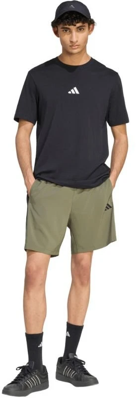 Vyriški šortai adidas Essentials 3-Stripes Chelsea Lite Woven, alyvuogių spalvos