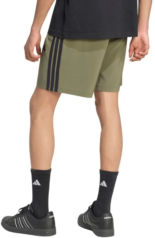 Vyriški šortai adidas Essentials 3-Stripes Chelsea Lite Woven, alyvuogių spalvos