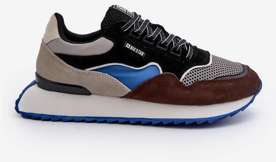 Vyriški sportbačiai Big Star NN174322 Memory Foam System Brown-Juodas