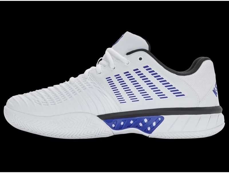 Vyriški sportbačiai K-Swiss Express Light 3, balti, mėlyni ir juodi