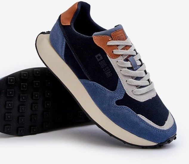 Vyriški sportbačiai su atminties putų sistema Big Star NN174356 Navy