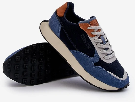 Vyriški sportbačiai su atminties putų sistema Big Star NN174356 Navy