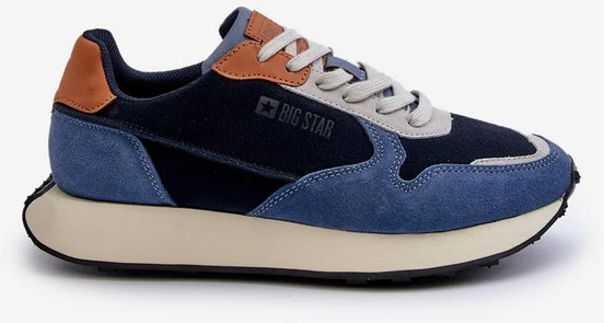 Vyriški sportbačiai su atminties putų sistema Big Star NN174356 Navy