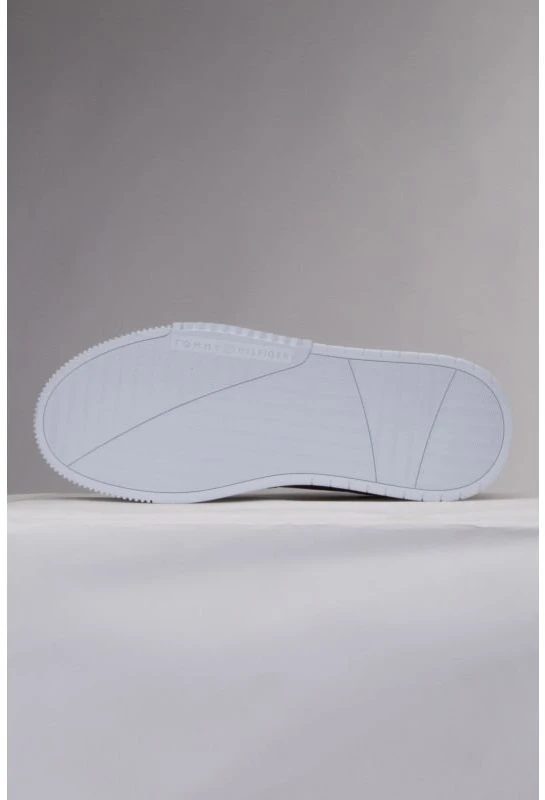 Vyriški sportbačiai Tommy Hilfiger Supercup Leather Stripes, tamsiai mėlyni