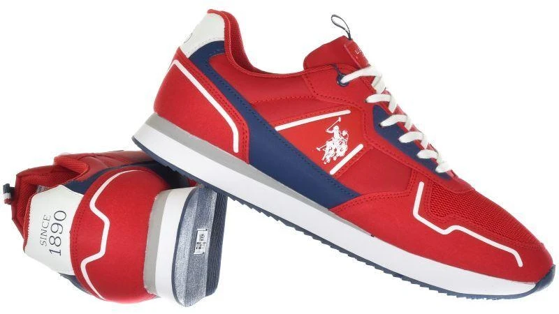 Vyriški sportbačiai US Polo Assn. - NOBIL004-Raudonas-DBL01