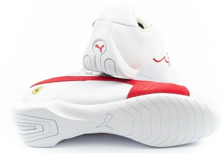 Vyriški sportiniai bateliai Puma Ferrari Future Cat, balti, iš natūralios odos, madingi