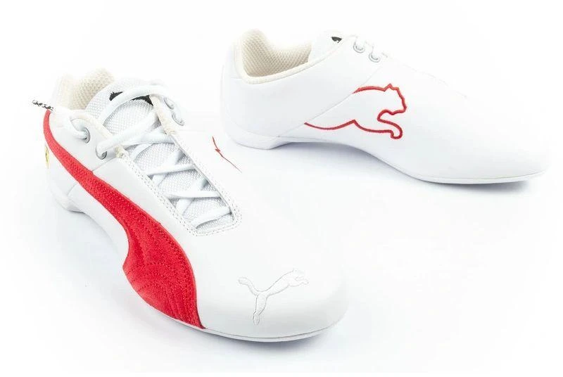 Vyriški sportiniai bateliai Puma Ferrari Future Cat, balti, iš natūralios odos, madingi