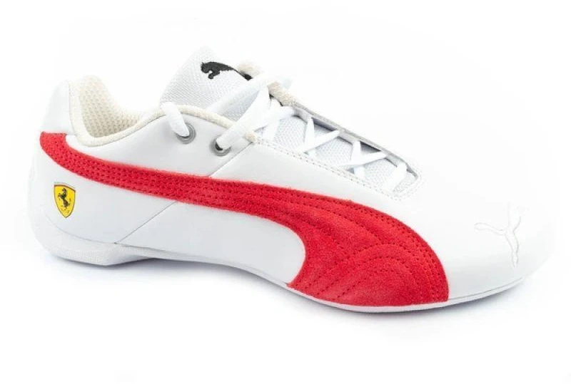 Vyriški sportiniai bateliai Puma Ferrari Future Cat, balti, iš natūralios odos, madingi