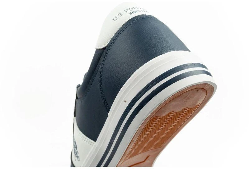 Vyriški stilingi ir patogūs US Polo Assn. laisvalaikio bateliai (sportbačiai), tamsiai mėlyni