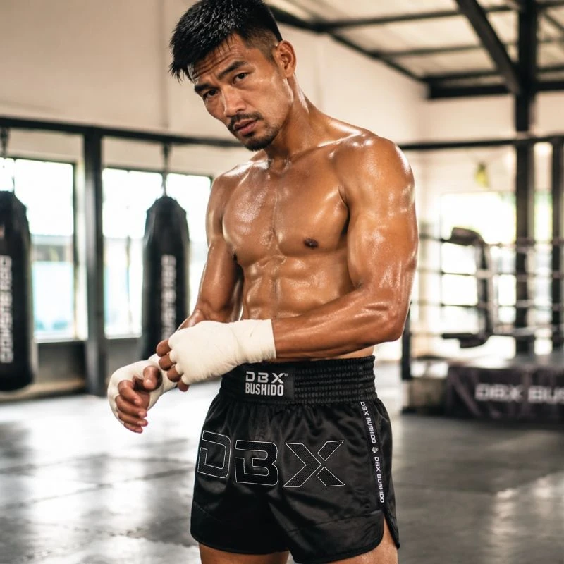 Vyriški tailandietiški šortai DBX Bushido, juodi