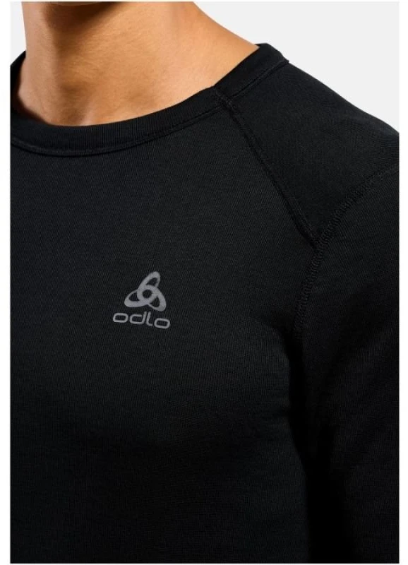 Odlo BL TOP crew neck l/s ACTIVE WARM ECO men's T-shirt, dydis M, juodas