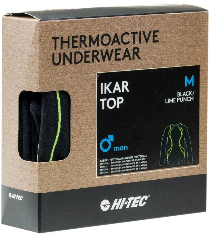 Vyriški termoaktyvūs marškinėliai Hi-Tec Ikar Top, tamsiai mėlyni