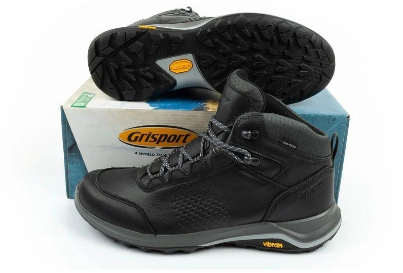 Vyriški trekingo batai Nero avon SPO-TEX odiniai juodi Grisport