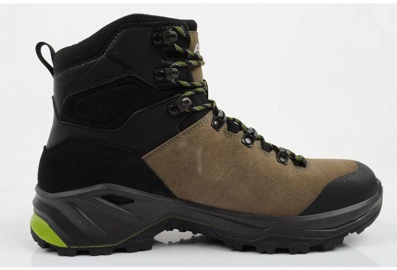 Vyriški trekingo sportbačiai Adapta Gore-Tex, odiniai, juodi žali, Aku