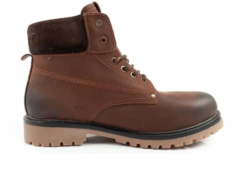 Vyriški Wrangler Arch batai, Chelsea tipo, elegantiškos tamsiai rudos odos