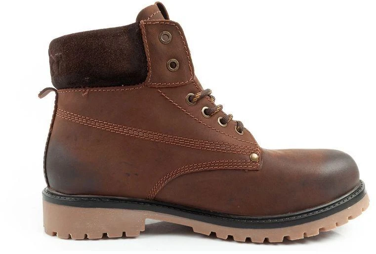 Vyriški Wrangler Arch batai, Chelsea tipo, elegantiškos tamsiai rudos odos