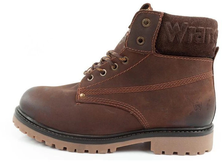 Vyriški Wrangler Arch batai, Chelsea tipo, elegantiškos tamsiai rudos odos
