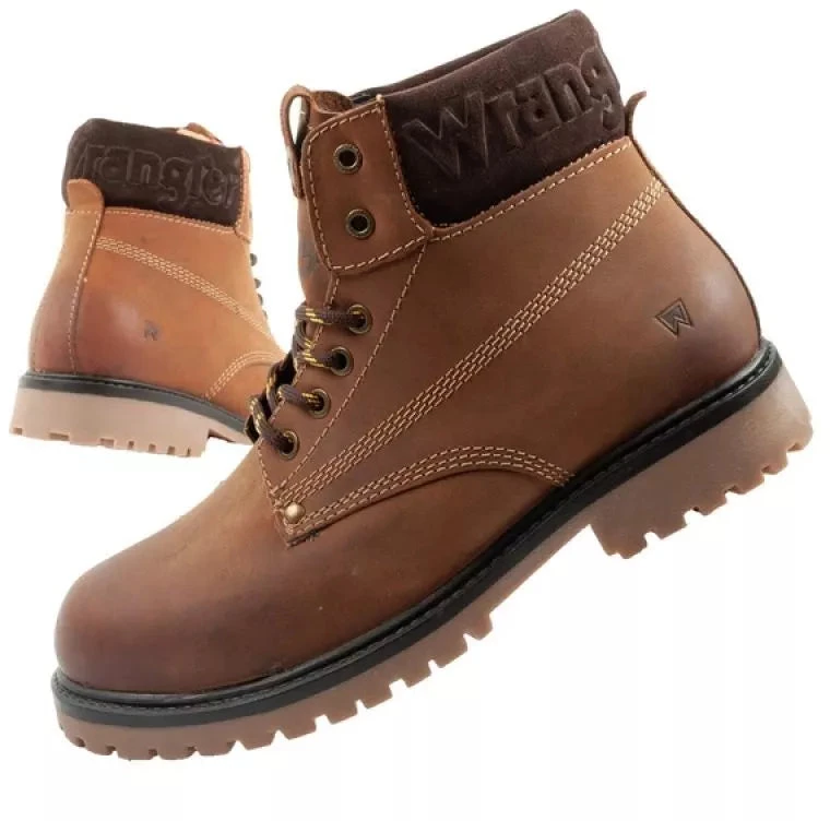 Vyriški Wrangler Arch Chelsea tipo batai, elegantiški aulinukai, natūrali oda, rudi