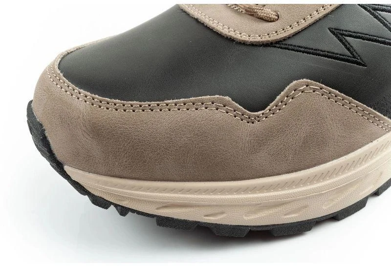 Vyriški žieminiai Lee Cooper žygio batai su pašiltinimu, aukštu aulku, smėlio ir juodos spalvos
