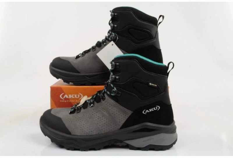 Vyriški žygio batai Aku Adapta su GORE-TEX, pilki, juodi ir žali