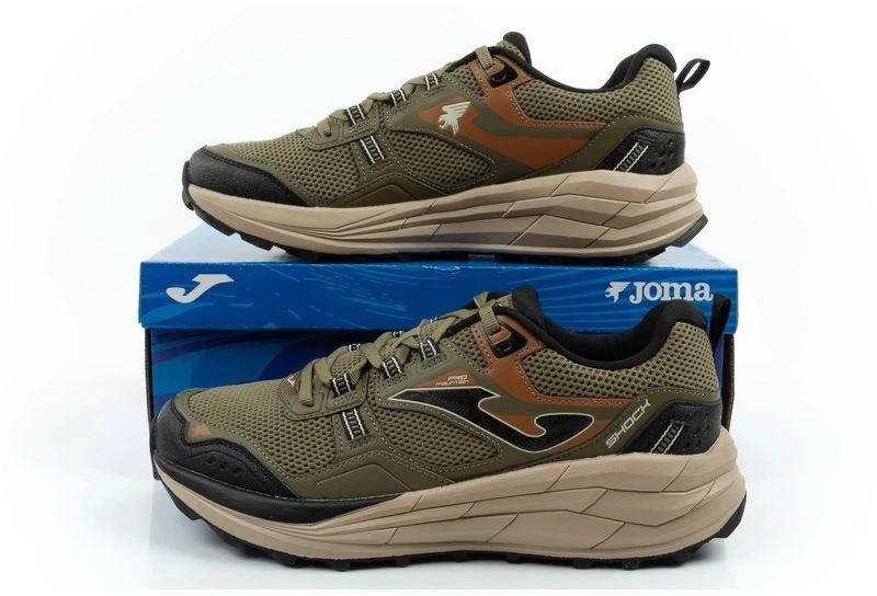 Vyriški žygio batai Joma Shock, sportiniai, skirti bekelei, patvarūs, chaki spalvos