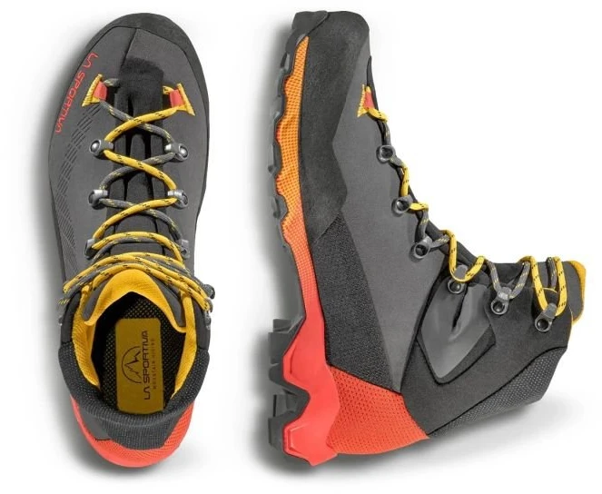 Vyriški žygio batai La Sportiva Aequilibrium Trek GTX, tamsiai pilki ir geltoni