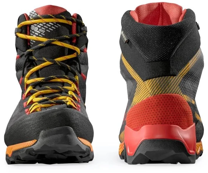 Vyriški žygio batai La Sportiva Aequilibrium Hike GTX, tamsiai pilki ir geltoni