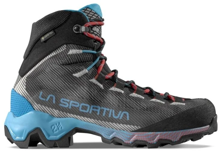 Vyriški žygio batai La Sportiva Aequilibrium Hike GTX, tamsiai pilki ir ryškiai mėlyni