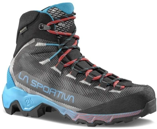 Vyriški žygio batai La Sportiva Aequilibrium Hike GTX, tamsiai pilki ir ryškiai mėlyni