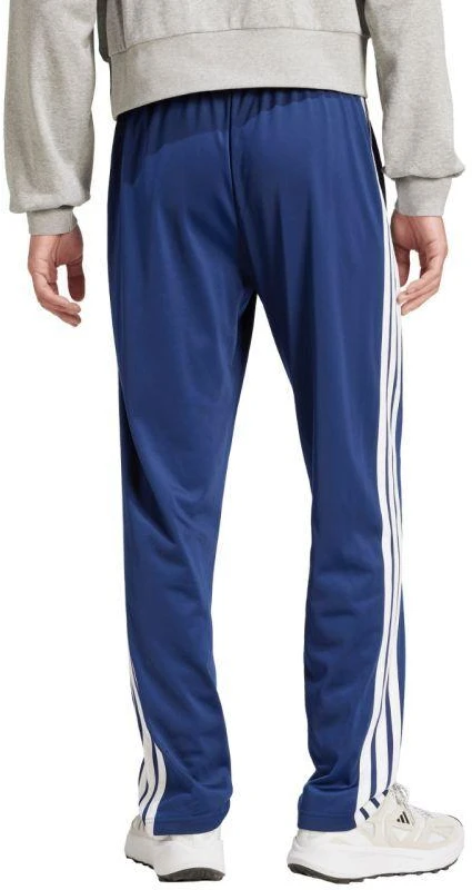 Vyriškos adidas 3-juostelių trikotažinės kelnės su atviru kraštu, klasikinis kirpimas, mėlynos JI8803