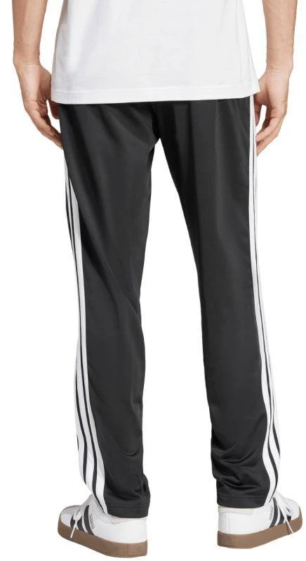 Vyriškos „adidas 3-Stripes Tricot“ tiesaus kirpimo kelnės atvira apačia, juodos, JI8802