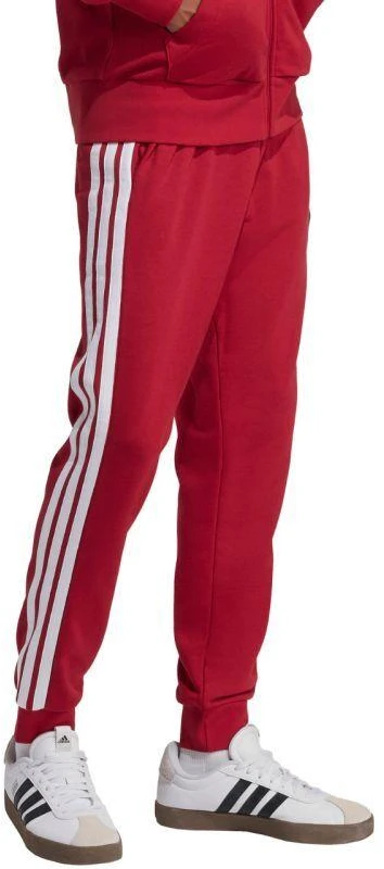 Vyriškos adidas Essential 3-Stripes French Terry bordo spalvos kelnės KR2702