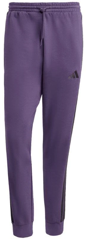 Vyriškos adidas Essentials 3-Stripes fleecinės kelnės violetinės JX0750