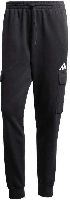 Vyriškos adidas Essentials Feelcozy Fleece Cargo kelnės, juodos JE3820