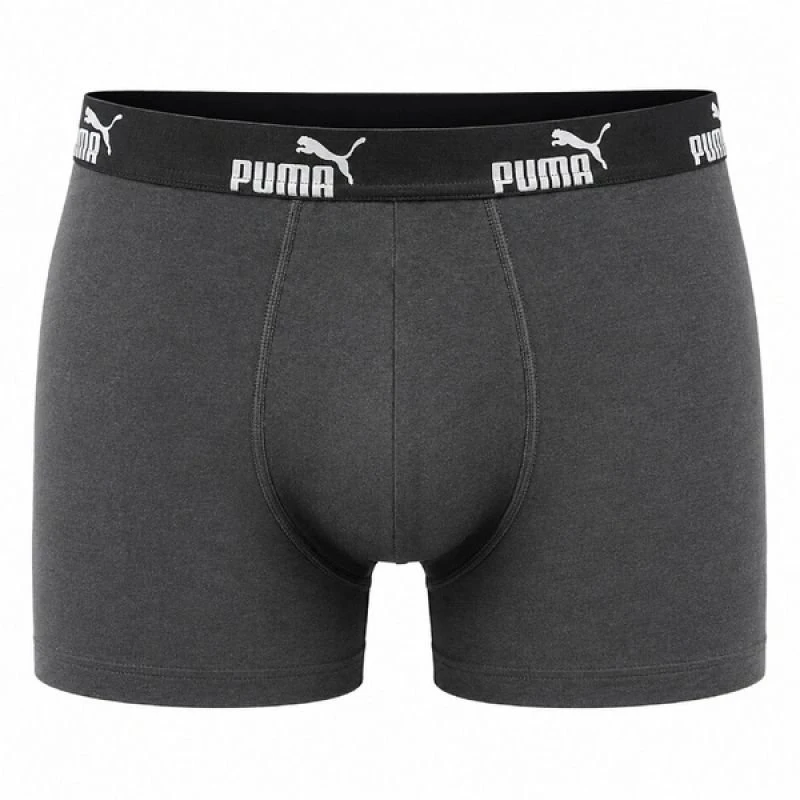 Vyriškos boksinės trumpikės Puma, 6 vnt., juodos, žalios ir pilkos