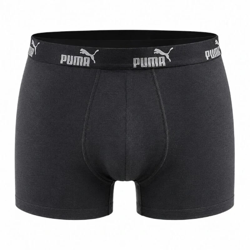 Vyriškos boksinės trumpikės Puma, 6 vnt., juodos, žalios ir pilkos