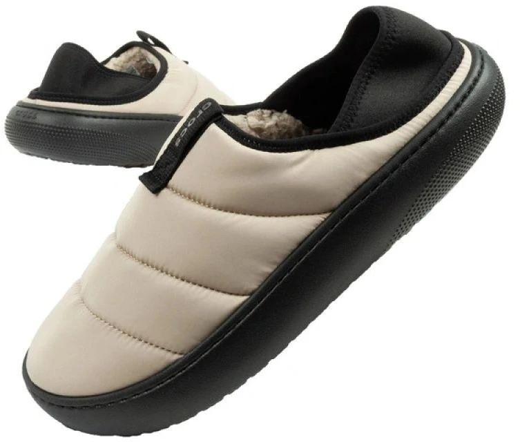 Vyriškos Crocs šlepetės Classic Puff Galingumas, smėlio spalvos, šiltintos