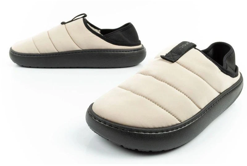 Vyriškos Crocs šlepetės Classic Puff Galingumas, smėlio spalvos, šiltintos