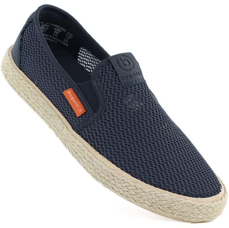 Vyriškos įspiriamos espadrilės Bugatti, tamsiai mėlynos