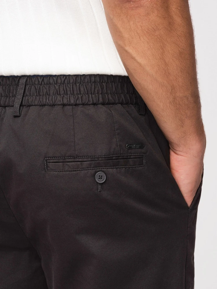 Vyriškos juodos chino kelnės regular fit