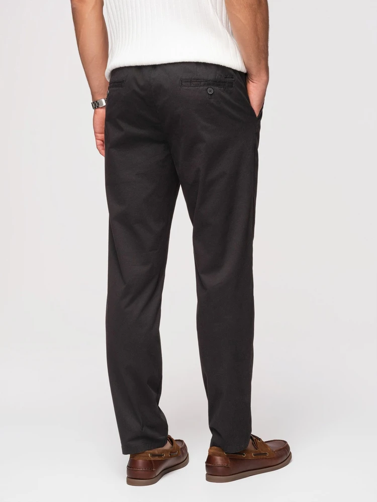 Vyriškos juodos chino kelnės regular fit