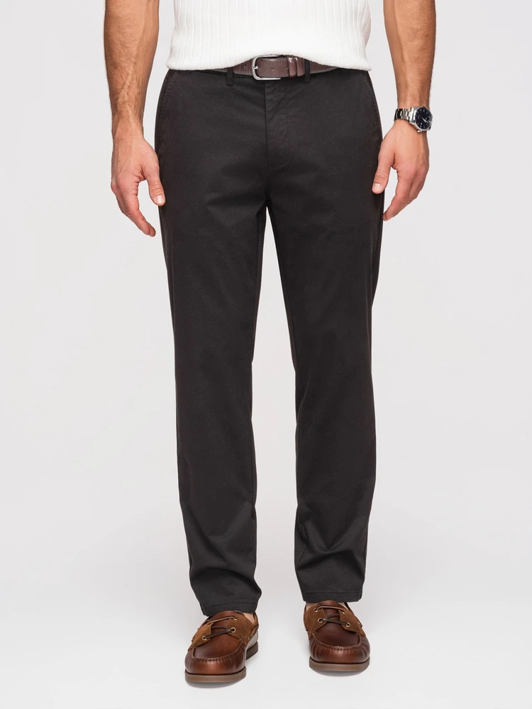 Vyriškos juodos chino kelnės regular fit