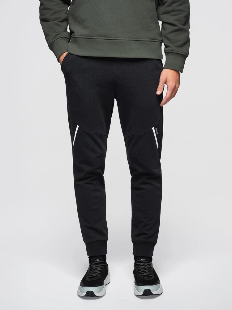 Vyriškos juodos jogger tipo kelnės