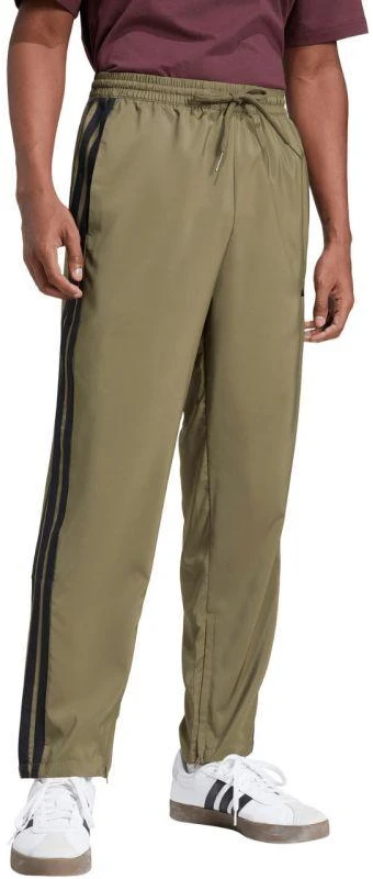 Vyriškos kelnės adidas Essentials Stanford su 3 dryželiais, atvirais kraštais, alyvuogių spalvos JE6401