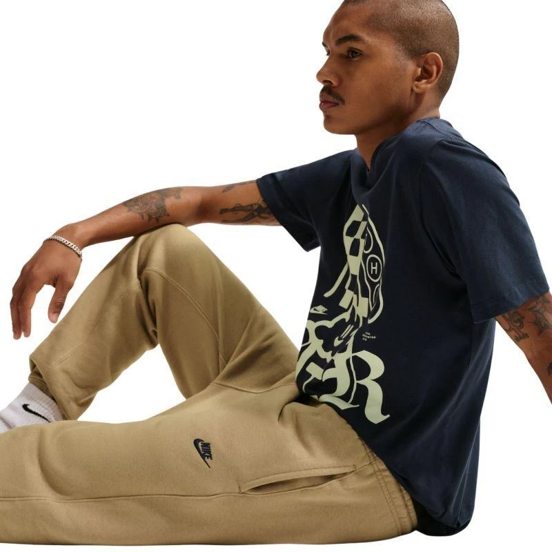 Vyriškos kelnės Nike Club BB Jogger, smėlio spalvos, FN3787 298