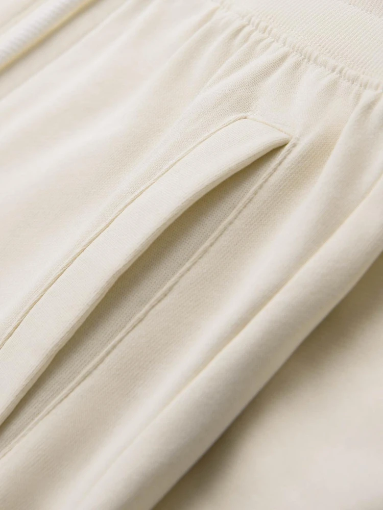 Vyriškos kreminės laisvalaikio kelnės su kišenėmis