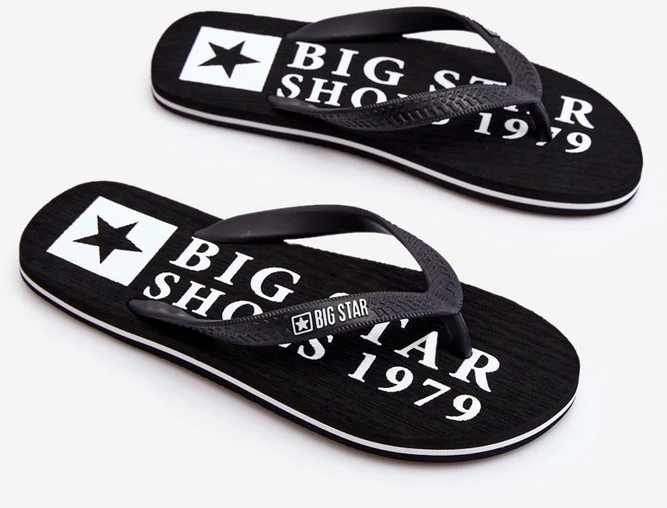 Vyriškos lengvos šlepetės Big Star juodos