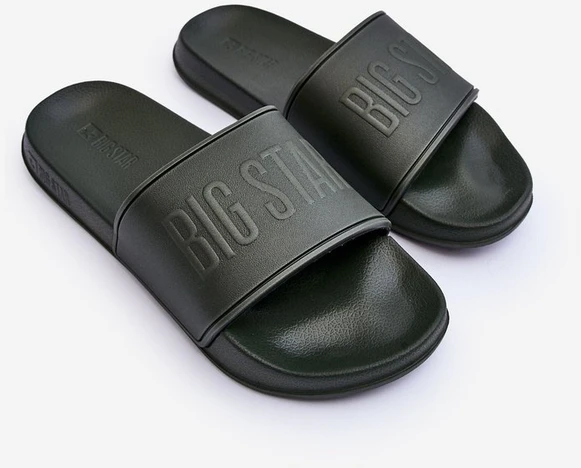 Vyriškos lengvos šlepetės Big Star MM174324 Dark Žalias BSB27251