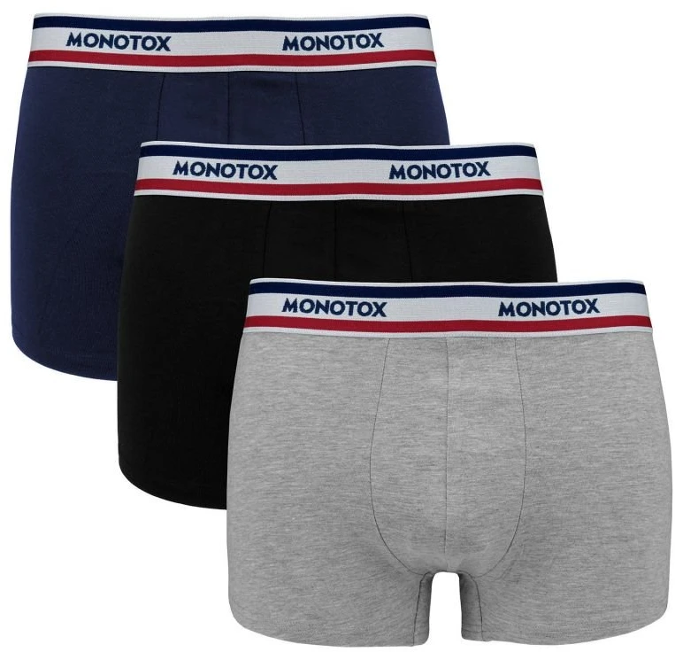 Vyriškos medvilninės bokserkės Monotox, 3 vnt