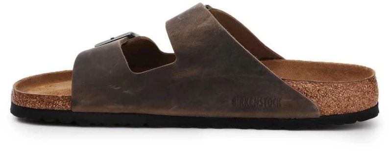 Vyriškos odinės šlepetės Birkenstock Arizona BS, rudos